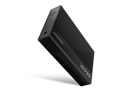 AXAGON EE35-GTR, USB-C 5Gbps - SATA 6G 3.5'' RIBBED box, černý