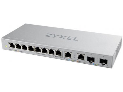 Zyxel XGS1210-12,8-Port Gigabit webmanaged Switch with 8 port 1G + 2-Port 2.5G + 2-Port SFP+