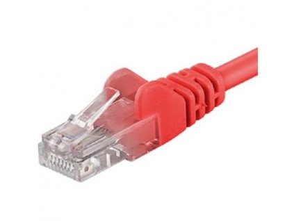 PremiumCord Patch kabel UTP RJ45-RJ45 CAT6 0.25m červená