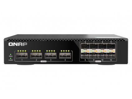 QNAP řízený switch QSW-M7308R-4X (4x 100GbE porty + 8x 25GbE porty, poloviční šířka)
