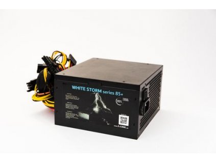 1stCOOL zdroj 450W WHITE STORM 450 85+ s aktivnim PFC, ventilátor 120mm (zdroj do PC case)