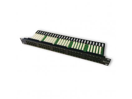DATACOM Patch panel ISDN 50p.1U Integrovaný  BLACK, 19''