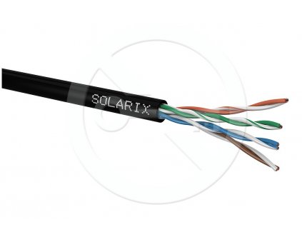 Instalační kabel Solarix CAT5E UTP PE Fca 100m/box SXKD-5E-UTP-PE