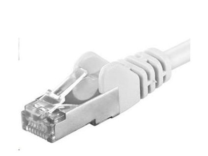 PREMIUMCORD Patch kabel CAT6a S-FTP, RJ45-RJ45, AWG 26/7 10m bílá