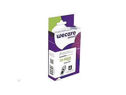 WECARE ARMOR páska pro DYMO S0720610, bílá/černá, 12mm x 7m