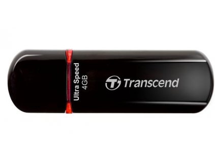 TRANSCEND Flash Disk 4GB JetFlash®600, USB 2.0 (R:20/W:10 MB/s) černá/červená