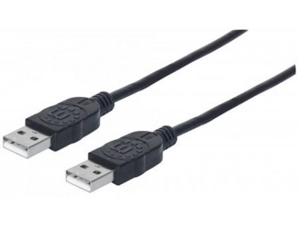 MANHATTAN kabel USB 2.0, Type-A Male to Type-A Male, 1,8m, Black