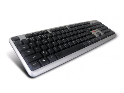 C-TECH klávesnice CZ/SK KB-102 USB slim silver