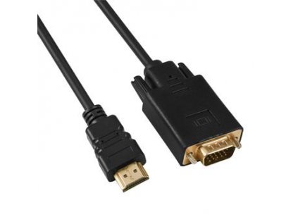 PremiumCord Kabel s HDMI na VGA převodníkem, délka kabelu 2m