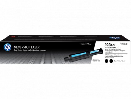 HP 103AD Black Neverst. Laser, dvojbalení, W1103AD