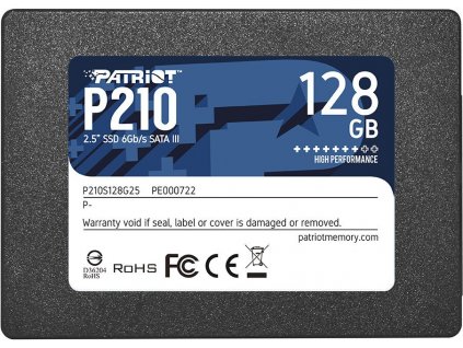 PATRIOT P210/128GB/SSD/2.5''/SATA/3R