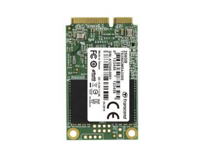 TRANSCEND MSA230S 256GB SSD disk mSATA, SATA III 6Gb/s (3D TLC), 530MB/s R, 400MB/s W