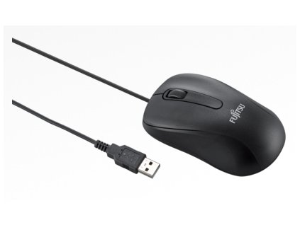 Fujitsu myš M530 BLACK, 1200 dpi, USB