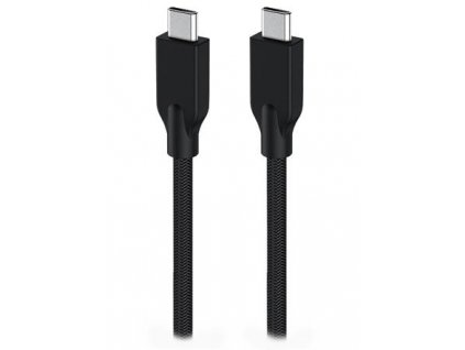 Genius ACC-C2CC-3A, Kabel, USB-C na USB-C, USB 3.0, 3A, PD 60W, opletený, 1,5m, černý