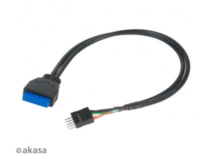 AKASA - USB 3.0 na USB 2.0 adaptér - 30 cm