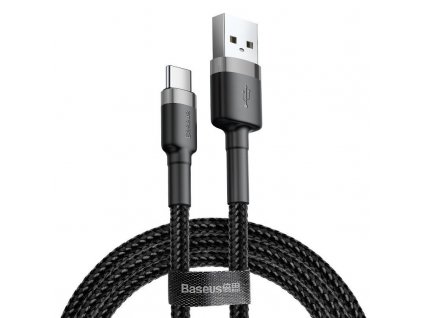 Baseus CATKLF-BG1 Cafule Kabel USB-C 3A 1m Grey/Black