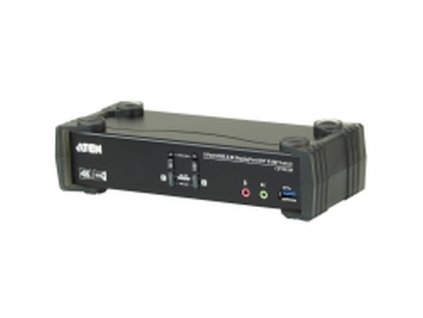 ATEN 2-Port USB3.0 4K DisplayPort KVMP Switch with Built-in MST Hub