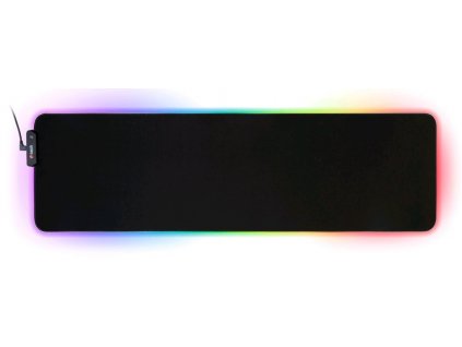 C-TECH Herní podložka pod myš ANTHEA LED XL (GMP-08XL), pro gaming, 7 barev podsvícení, USB