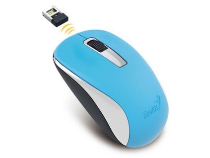 GENIUS Wireless myš NX-7005, USB, modrá, 1200dpi, BlueEye