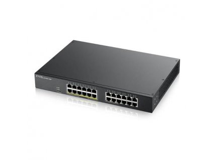 Zyxel GS1900-24EP, 24-port GbE L2, 12 Port PoE Smart Switch, rackmount, 130 Watt