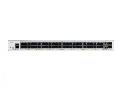 Catalyst C1000-48P-4X-L, 48x 10/100/1000 Ethernet PoE+ ports and 370W PoE budget, 4x 10G SFP+ uplnks