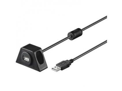 PremiumCord USB 2.0 prodlužovací kabel 2m.MF s konektorem na přišroubování