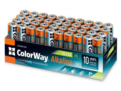Colorway alkalická baterie AA/ 1.5V/ 40ks v balení