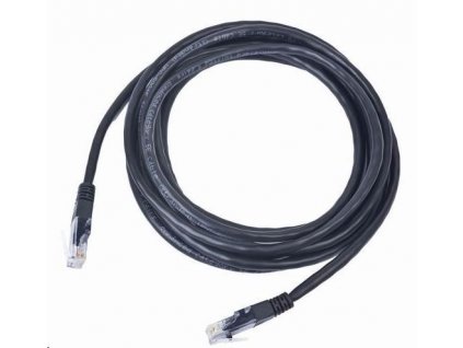 GEMBIRD kabel patchcord Cat5e UTP 0,5m, černý