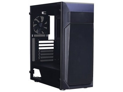 Zalman case miditower Z1 Plus, bez zdroje, ATX, 3x 120mm ventilátor, 1x USB 2.0, 2x USB 3.0, průhledná bočnice, černá