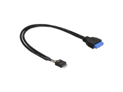 DeLock adaptér USB 3.0 19-pin samice na USB 2.0 8-pin samec