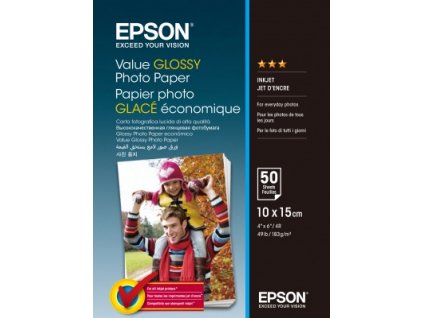 EPSON Value Glossy Photo Paper 10x15cm 50 sheet