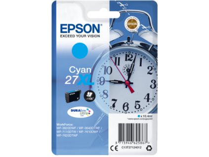 Epson Singlepack Cyan 27XL DURABrite Ultra Ink