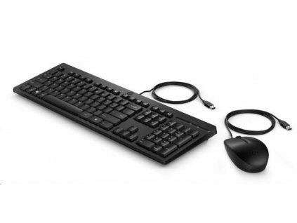 HP 225 Wired Mouse and Keyboard Combo - Německá