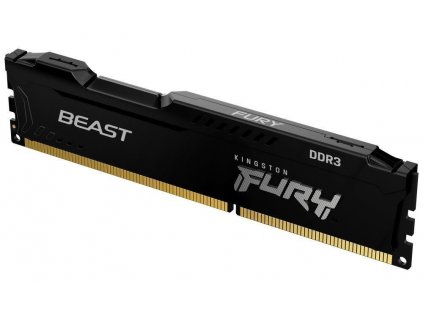 KINGSTON DIMM DDR3 8GB 1600MT/s CL10 FURY Beast Černá