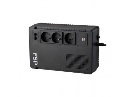 FSP UPS ECO 800 FR, 800 VA / 480 W, USB, RJ45, line interactive