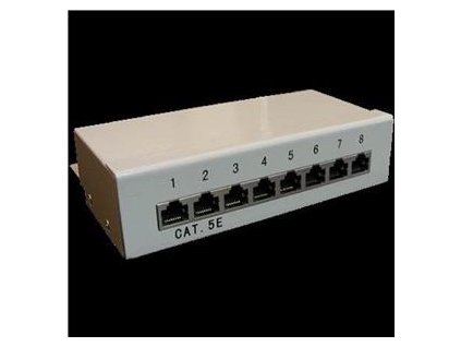 Patch panel Box 8-port Cat5E STP na zed´