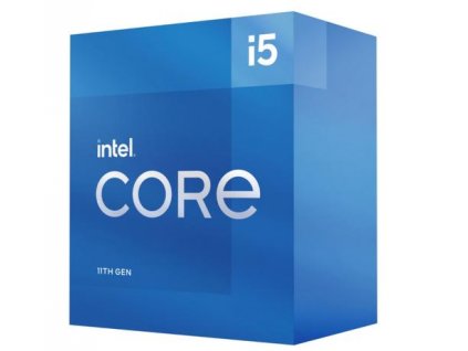 INTEL cpu CORE i5-11600 socket1200 Rocket Lake BOX 65W 11.generace (s chladičem, 2.8GHz turbo 4.8GHz, 6x jádro, 12x vlákno, 12MB cache, pro DDR4 do 3200, grafika UHD 750), virtualizace