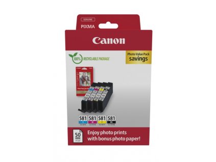 Canon cartridge INK CLI-581 BK/C/M/Y PHOTO VALUE