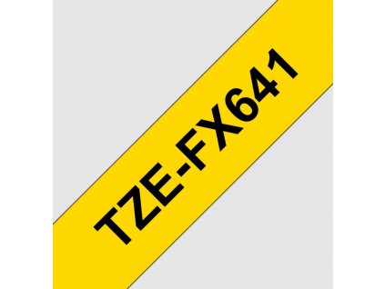 TZE-FX641, žlutá / černá, 18mm