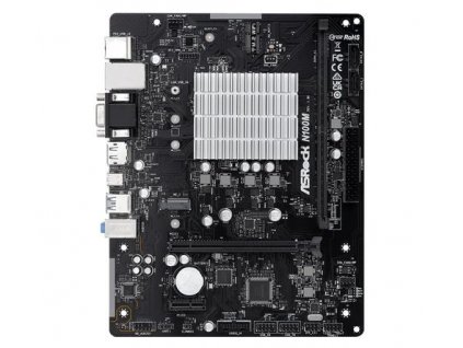 ASROCK N100M s integrovaným intel CPU quad-core N100 (1x DDR4, VGA +HDMI+DPort, PCI-E, 2xSATA3, M.2 , 7.1, GLAN, mATX)