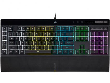 CORSAIR K55 RGB PRO/Drátová USB/US-Layout/Černá