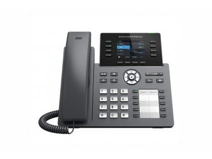 Grandstream GRP2634 SIP telefon, 2.8'' TFT bar. displej, 4 SIP účty, 10 pr. tl., 2x10/100Mb, WiFi, BT