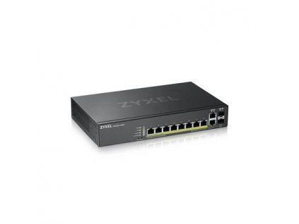 Zyxel GS2220-10HP,EU region,8-port GbE L2 PoE Switch with GbE Uplink (1 year NCC Pro pack license bundled)