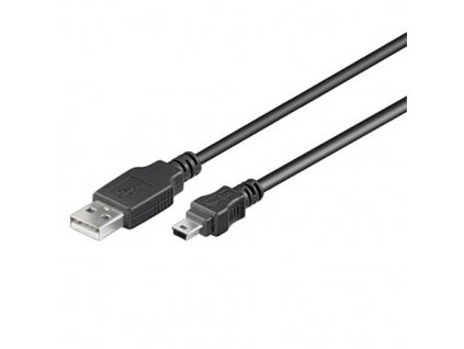 Kabel USB 2.0, A-B mini, 5pinů, 0,5m