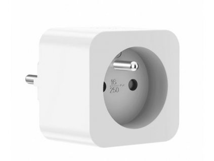 WOOX R6128 smart plug, chytrá zásuvka FR (s kolíkem), WiFi 16A, s měřením, kompatibilní s Tuya