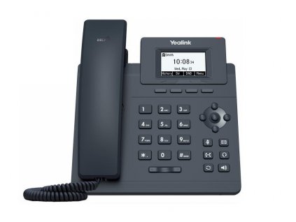 Yealink SIP-T30P SIP telefon, PoE, 2,3'' 132x64 nepodsv. LCD, 1 x SIP úč., 100M Eth