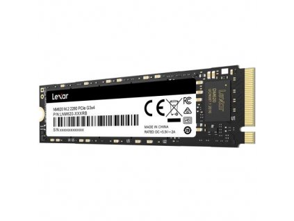 LEXAR NM620 SSD NVMe M.2 256 GB PCIe (čtení max. 3500MB/s, zápis max. 1300MB/s)