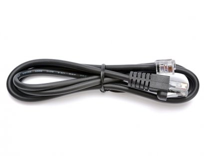 Kabel RJ12 9-12V pro pokladní zásuvku a tiskárnu/pokladnu, 1,1 m, černý