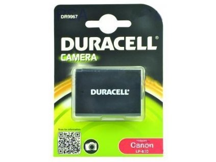 DURACELL Baterie - DR9967 pro Canon LP-E10, černá/bílá, 1020 mAh, 7.4 V