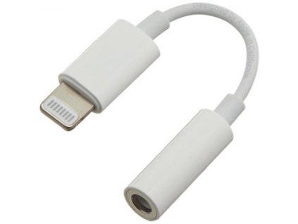 PremiumCord Apple Lightning audio redukční kabel na 3.5 mm stereo jack/female, bílý
